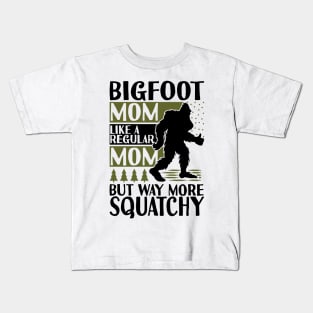 Bigfoot Mom Kids T-Shirt